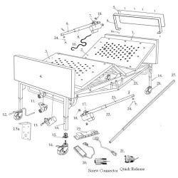 Drive Models 15300 & 15302 Bed Parts 